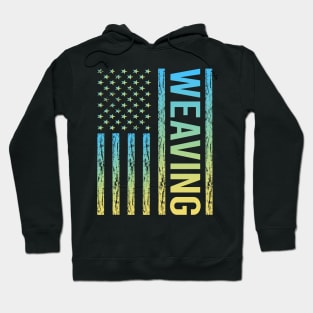 Gradient Flag 02 Weaving Weaver Hoodie